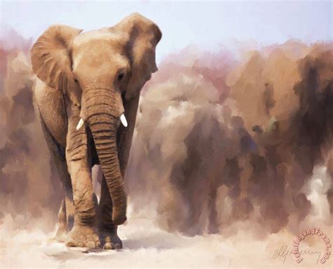 Michael Greenaway Elephant Painting painting - Elephant Painting print for sale