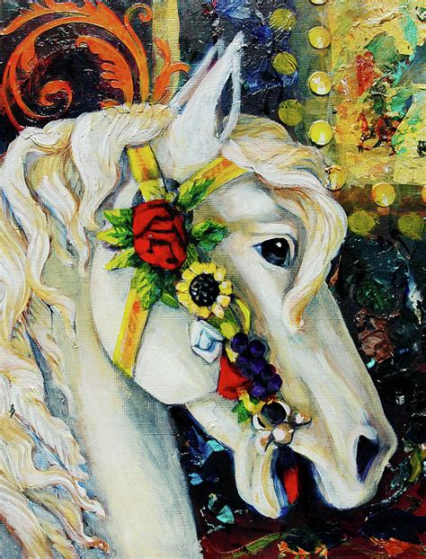 Carousel Horse Painting by Cynthia Westbrook