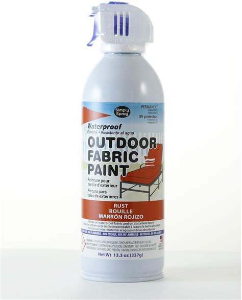 Amazon.com: Simply Spray Outdoor Waterproof Fabric Spray Paint 13.3 Oz. Can Rust