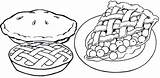 Six Fun Delicious Pie Coloring Pages For Kids  sketch template