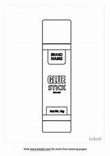 Glue Stick Coloring Pages sketch template