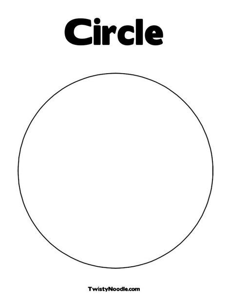 Circle Coloring Page | Shapes preschool, Shape coloring pages, Learning ...