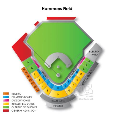 Hammons Field Seating Chart | Vivid Seats