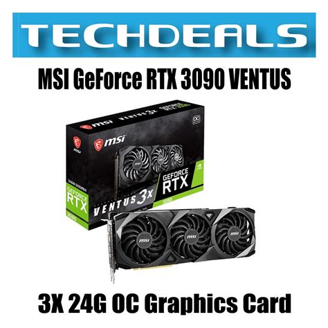 MSI GeForce RTX 3090 VENTUS 3X 24G OC Graphics Card