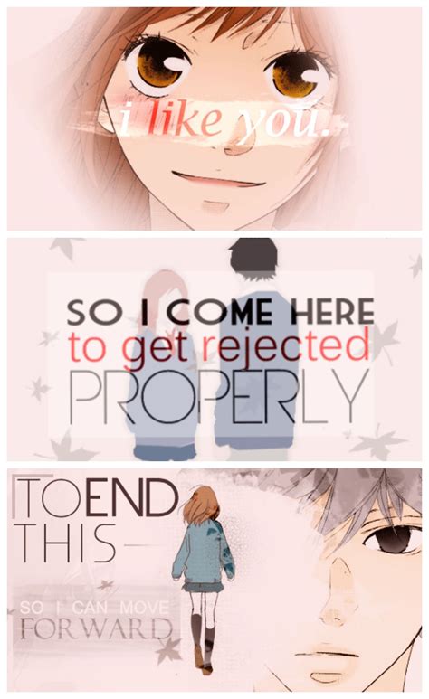 Ao Haru Ride "To make me convinced of this broken heart I want to get rejected properly" Anime ...