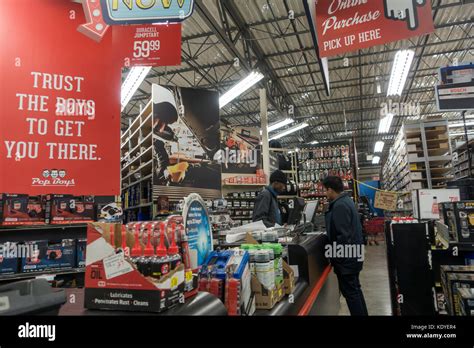 Pep Boys auto parts store in Brooklyn NYC Stock Photo - Alamy