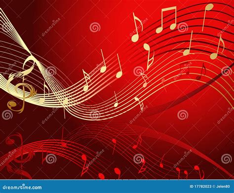 Background With Music Notes Stock Vector - Illustration: 17782023