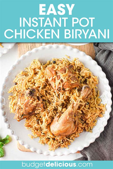 Instant Pot Chicken Biryani - Budget Delicious