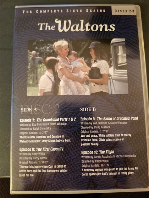 The Waltons - The Complete Sixth Season (1977-78) (DVD, 2008, 5-Disc ...