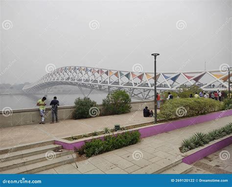 Atal Bridge Ahmedabad Riverfront Editorial Photography - Image of ...