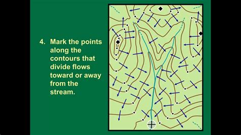 Manual watershed delineation is a five-step process - YouTube