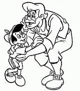 Pinocchio Characters Coloring Pages sketch template