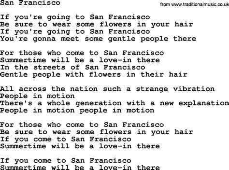 San Francisco, by The Byrds - lyrics with pdf