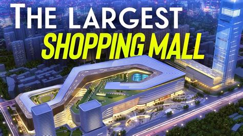 This is the new largest shopping mall in the World, it just opened here in China - YouTube