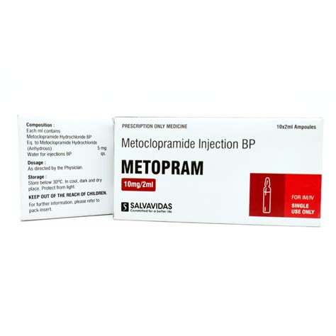 Metoclopramide Injection BP - Salvavidas Pharma