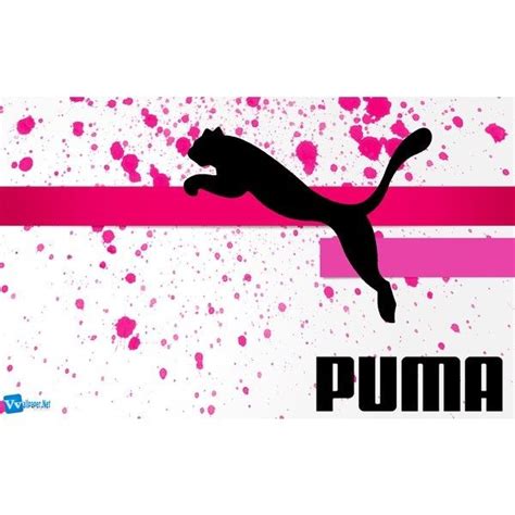 a pink and black puma sign with a cat on it's back side