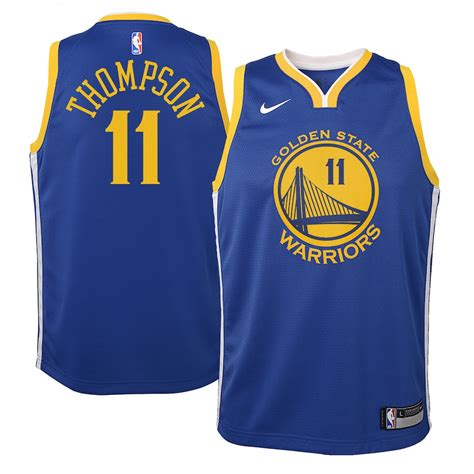 Nike Klay Thompson Golden State Warriors Youth Blue Swingman Jersey ...