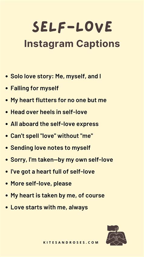 27+ Love Yourself Quotes For Instagram - Kites and Roses | Short instagram quotes, Clever ...