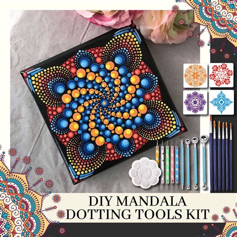 DIY Mandala Dotting Tools Kit | Dot painting, Mandala dots, Dot art painting