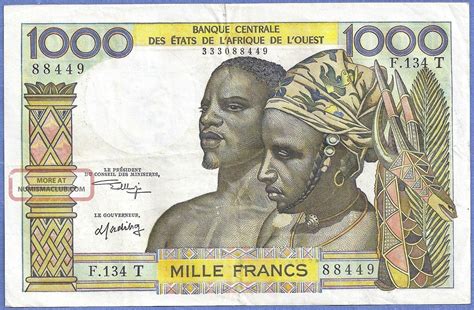 West African States 1000 Francs - Togo Signature 10 P - 803t. L 88449