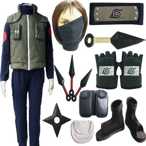 Naruto Hatake Kakashi Sensei Cosplay Costume Full Set ( free shipping ) - $108.99