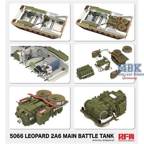 Leopard 2 A6 Main Battle Tank with FULL INTERIOR