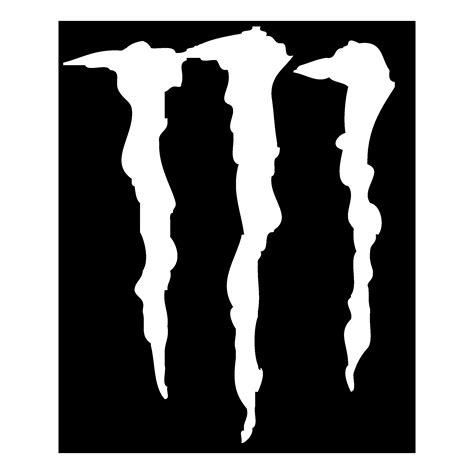 White Monster Energy Drink Logo