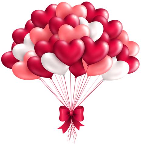 Beautiful Heart Balloons PNG Clipart Image | Valentines clip | Pinterest | Hjärta, Alla hjärtans ...