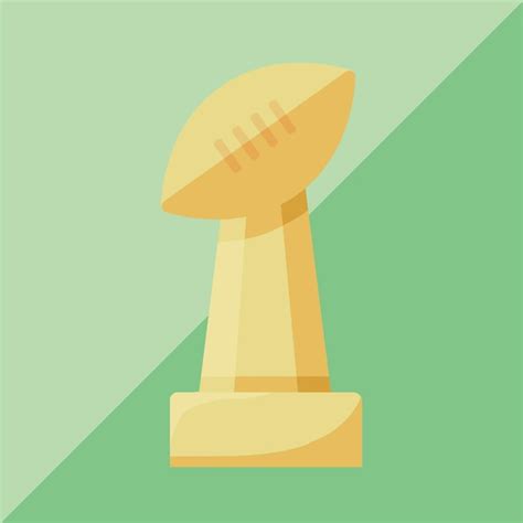 Premium Vector | Vector football trophy