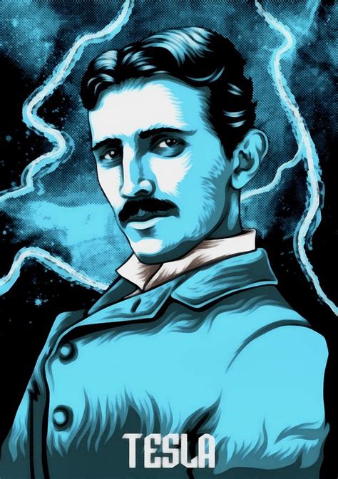 Nikola Tesla Digital Art by Brandon Woles