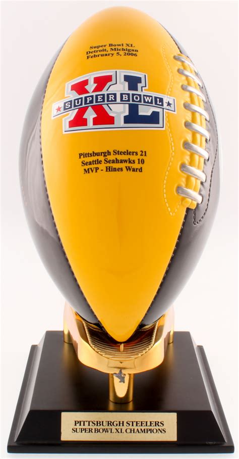 2006 Steelers vs. Seahawks Super Bowl XL Commemorative Trophy ...