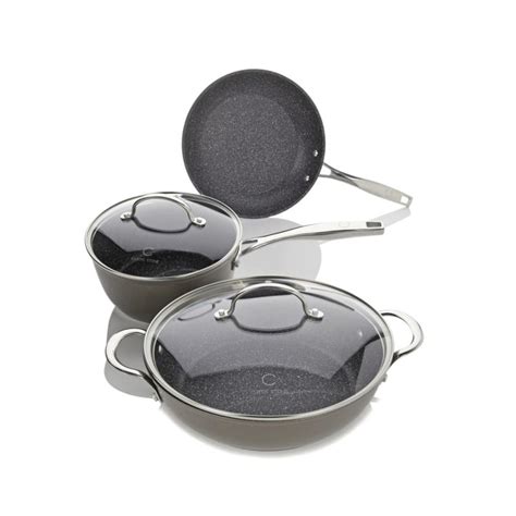 Curtis Stone Cookware Set Dura-Pan Nonstick 5-piece Essentials + Recipes | eBay