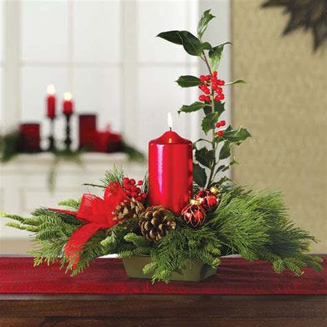 Holly Christmas Centerpiece at Send Flowers