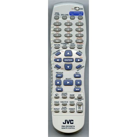 JVC RMSXV067A (p/n: RMSXV067A) DVD Player Remote Control (new) - Walmart.com - Walmart.com