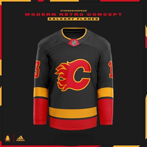 Calgary Flames Modern Retro Jersey Concept : r/CalgaryFlames