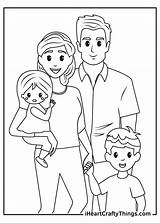 Family Printable Coloring Pages sketch template
