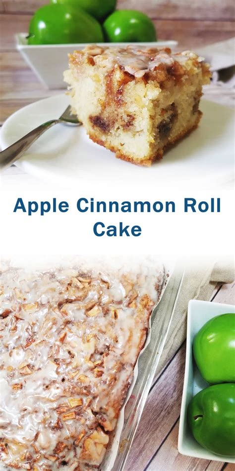 Apple Cinnamon Roll Cake