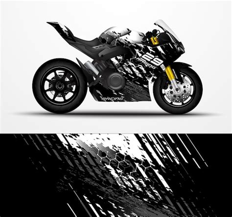 Premium Vector | Motorcycle sportbikes wrap decal and vinyl sticker design.