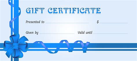 Business Gift Certificate Examples