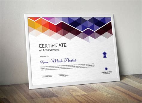 Print Ready Certificate of Attendance Template | Certificate design template, Certificate design ...