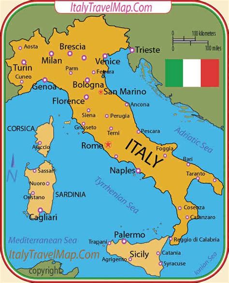 Italy Travel Map Locations | Italy map, Italy travel, Italy