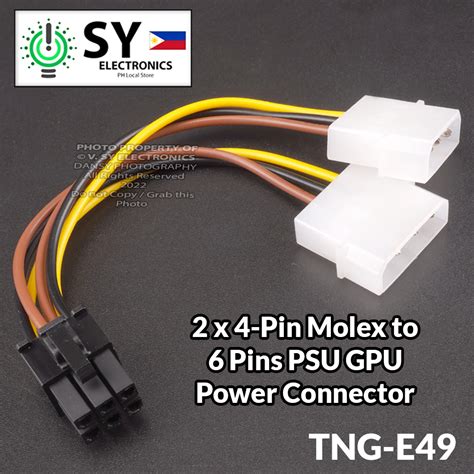 Cm Male Pin Molex To Pin Gpu Power Supply Psu Connector Cable | Hot Sex ...