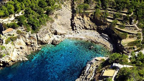 Beach "Cala Deia" near Deia in the west of Mallorca