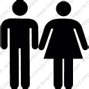 Download toilet bathroom bathroom male silhouette female outline map and banner Vector Icon ...
