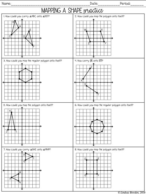 Transformations Notes and Worksheets - Lindsay Bowden