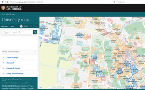 Cambridge Campus Map