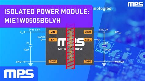 Isolated Power Module: MIE1W0505BGLVH - YouTube