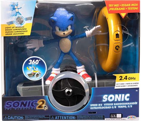 Sonic The Hedgehog Movie Sonic 6-Inch Speed R/C Vehicle [Light Up ...