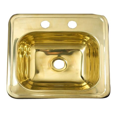 Barclay 20-Gauge Single-Basin Drop-In Brass Bar Sink at Lowes.com