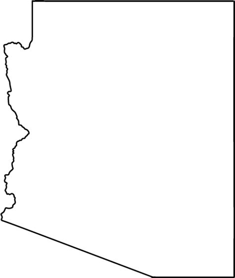 Arizona State Map Outline